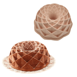 Forma De bolo 3D Geométrico Redondo para Air Fryer Forno Molde Silicone Pudim Colmeia Assadeira Bolo em Oferta na Shopee