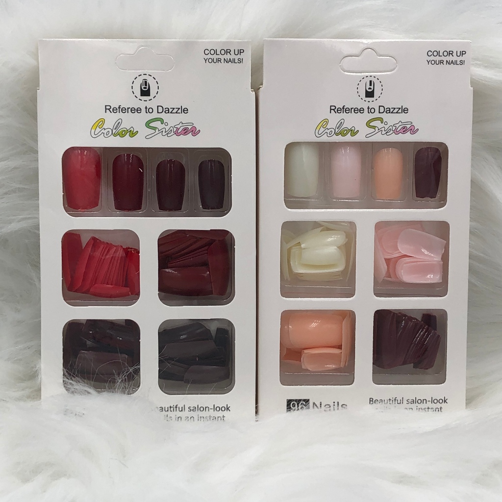 KIT 96 UNIDADE Unhas Postiças-Perfeito para Qualquer Ocasião em Oferta na Shopee