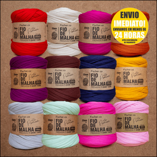 Fio de malha Premium para Crochê Extra Rosa Preto Verde em Oferta na Shopee