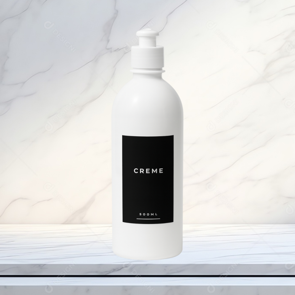 Frasco Etiquetado Creme 500ml PUSH PULL Minimalista Banho Lavabo Banheiro Decoração em Oferta na Shopee