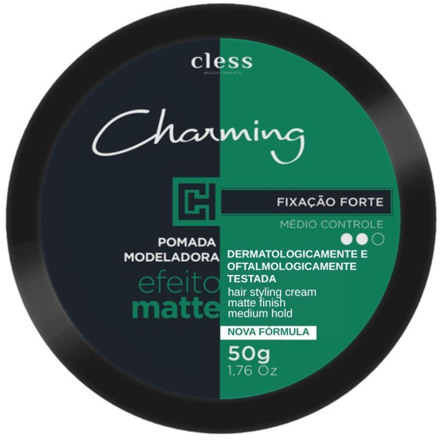 Pomada Modeladora Charming Fixação Forte Matte 50g - Cless
