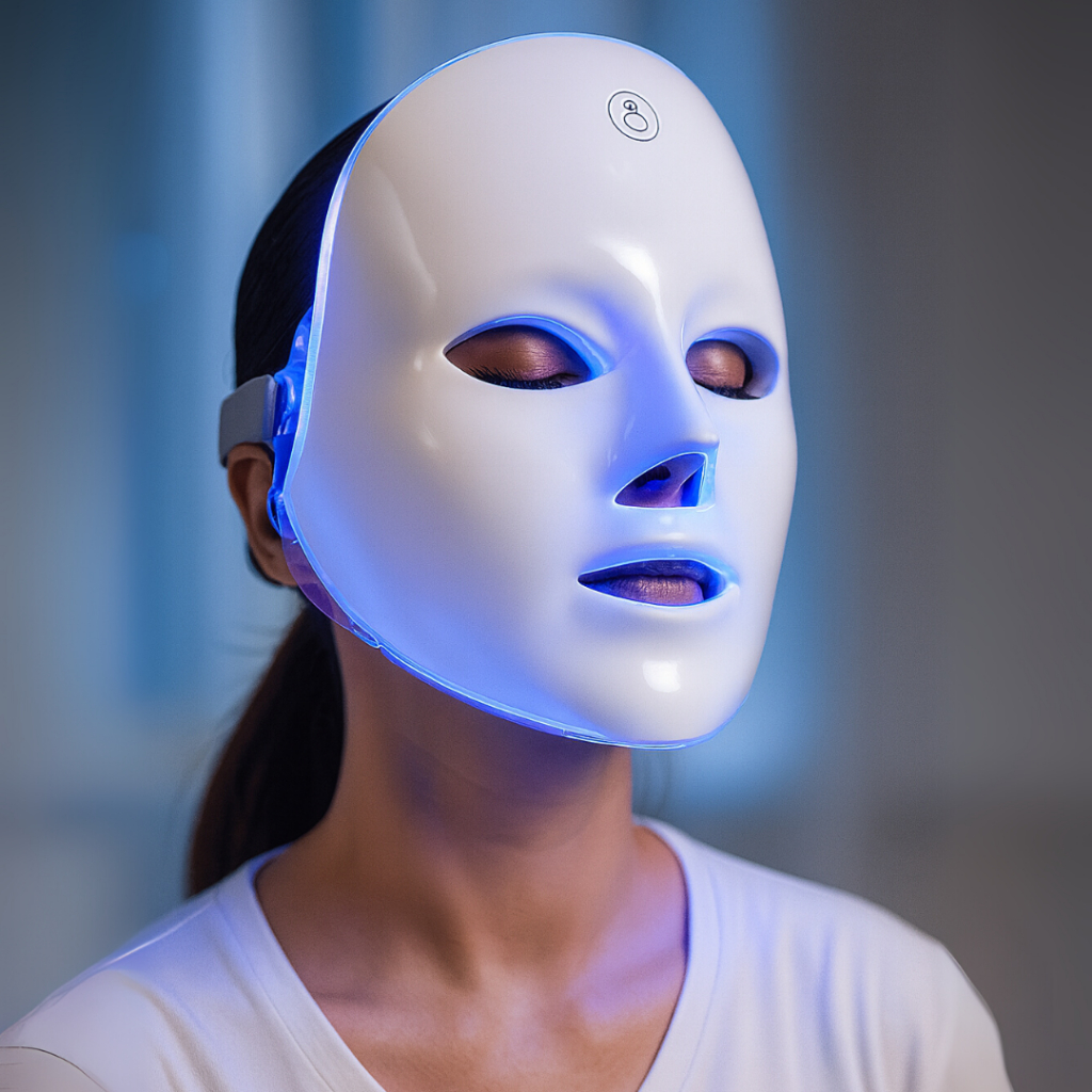 Máscara LED Facial 7 em 1 – Fototerapia Estética, Rejuvenescimento e Antiacne em Oferta na Shopee