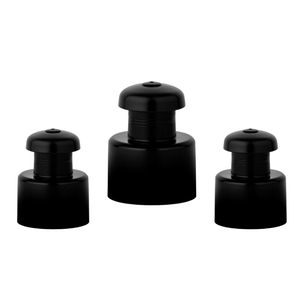 Tampa Push Em Pull Para Frasco 28/410 Creme Shampoo (50 Un) em Oferta na Shopee