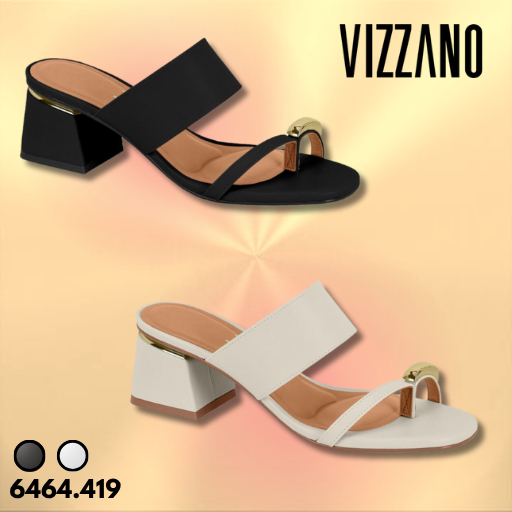 Sandália Pelica Feminina Vizzano Salto Bloco Confortável Elegante