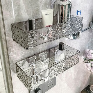 Suporte De Shampoo Prateleira De Banheiro Sem Furo Acrilico com gancho de Chifre