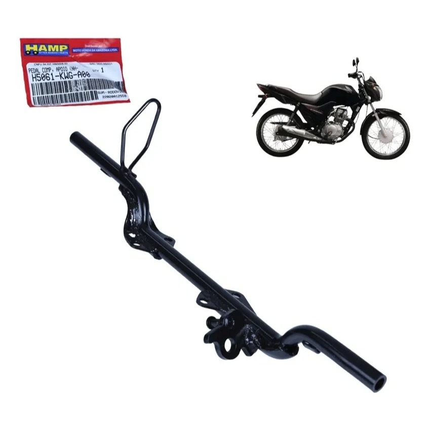 Pedal Apoio Dianteiro Estribo Fan 125 2014 A 2018 Hamp Original em Oferta na Shopee