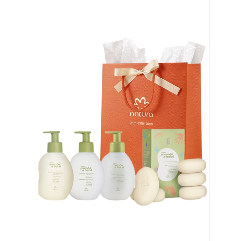 Natura kit mamãe e bebê cosméticos
