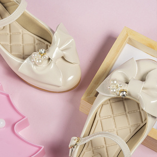 Sapatilha Infantil Menina Boneca Laço Moda Festa Promoção 3015 Delicada Pérola Confortável Macia em Oferta na Shopee