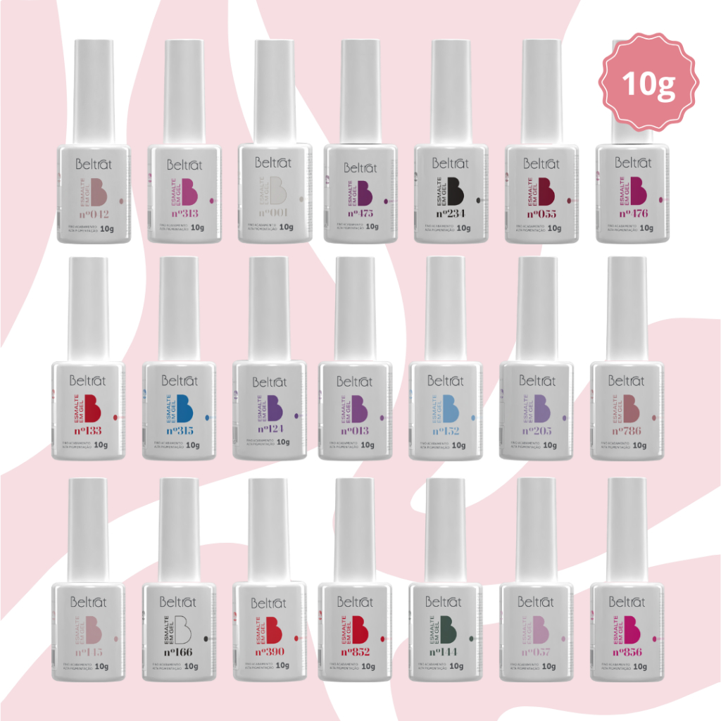 Esmalte em Gel Beltrat 10g Cores Variadas Alta Pigmentação Fino Acabamento Unhas Gel Alongamento em Oferta na Shopee