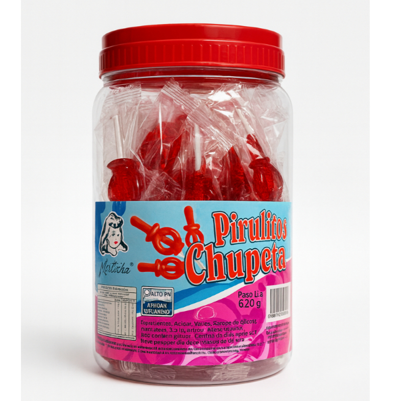 Pirulito Chupeta C/40 Unidades Pote 620gr - Martinha