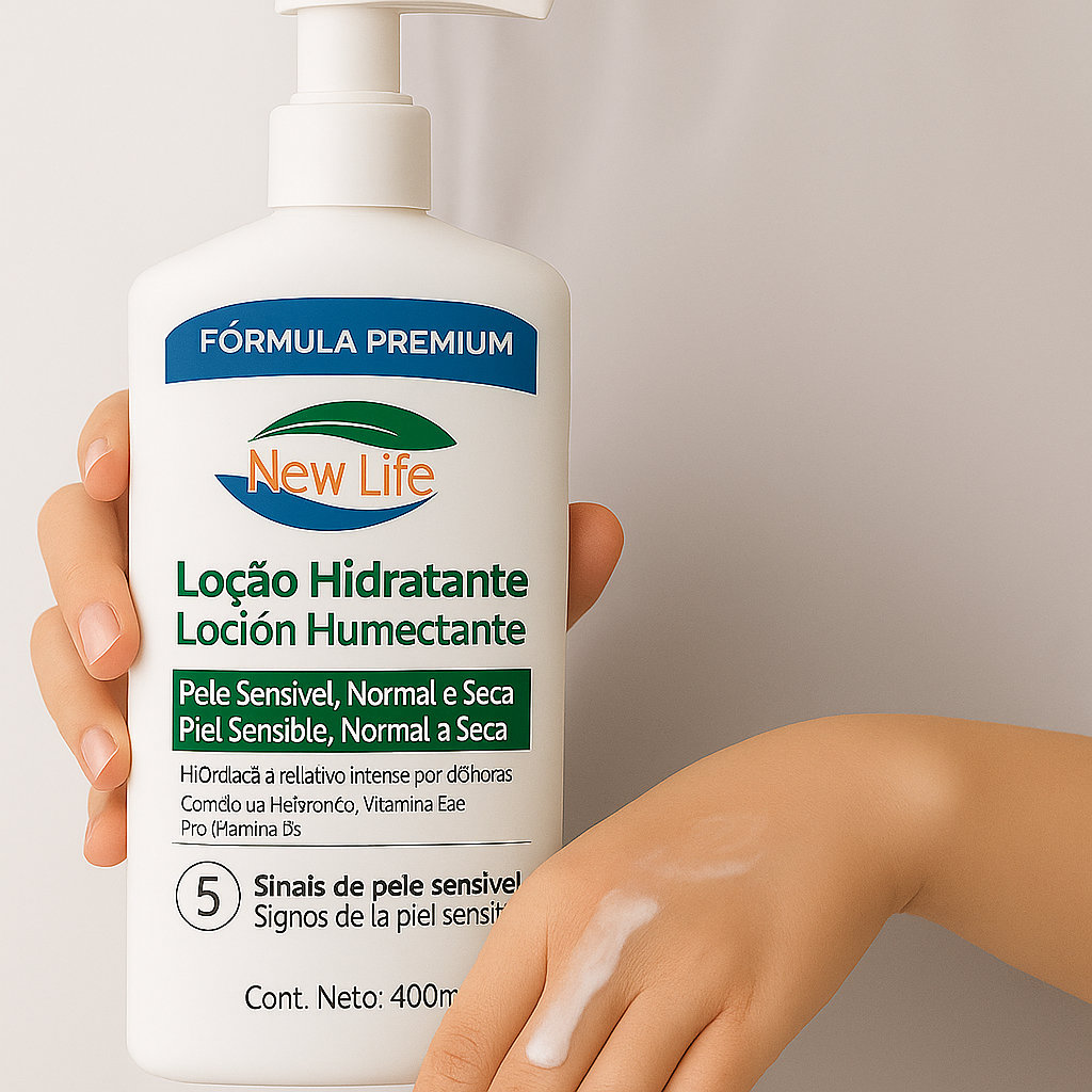 Creme Hidratante Corporal Pele Seca Pote 453g New Life Brasil