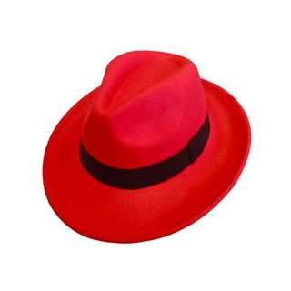 Chapéu de Veludo Vermelho com Fita Preta - Um Símbolo de Poder e Energia em Oferta na Shopee