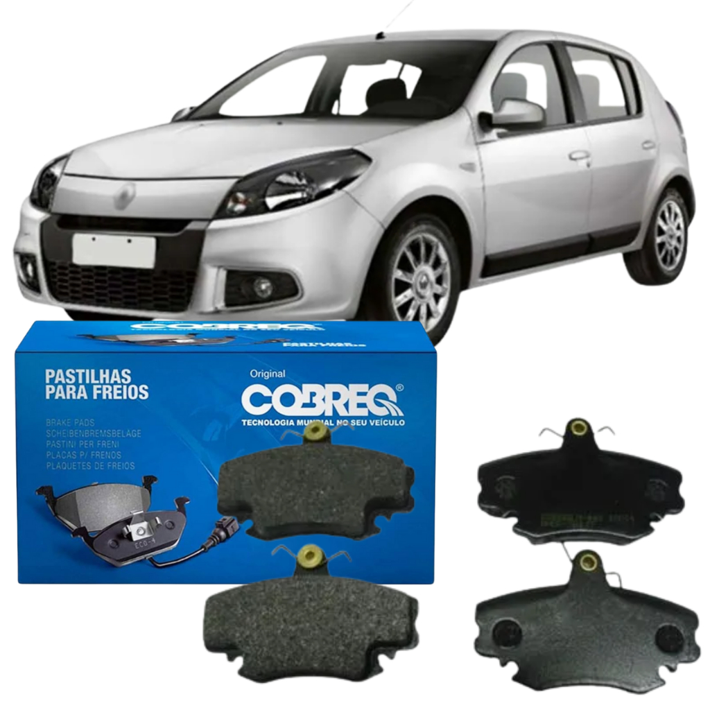 Pastilha Freio Dianteira Sandero 1.0 1.6 2007 2008 2009 2010 2011 2012 2013 Sandero Stepway 1.6
