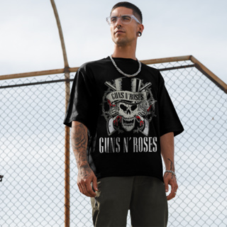 Camiseta Unissex Guns N' Roses Banda de Rock 100% algodão em Oferta na Shopee