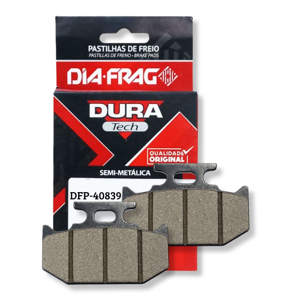 Pastilha de Freio Traseira Fazer 250 Lander 250 Teneré 250 Crosser 150 Abs Diafrag (Semimetálica)