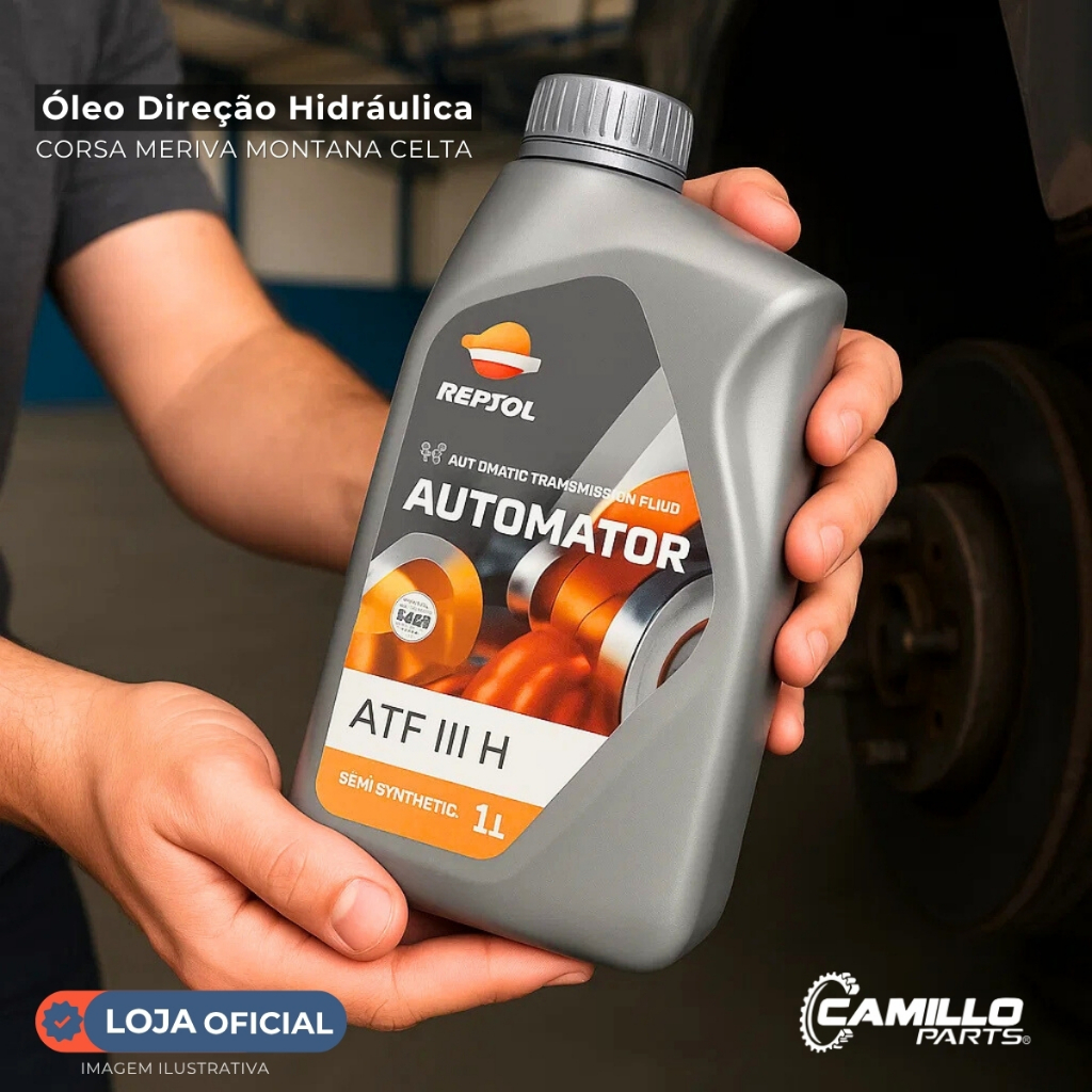 Óleo ATF 3H Repsol Dexron III H 1L Direção Hidráulica e Câmbio Automático