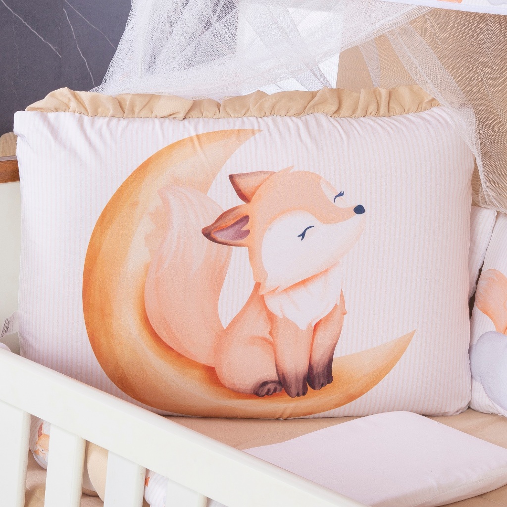 Kit Berço Americano 13 pcs para Bebê Raposinha em Oferta na Shopee