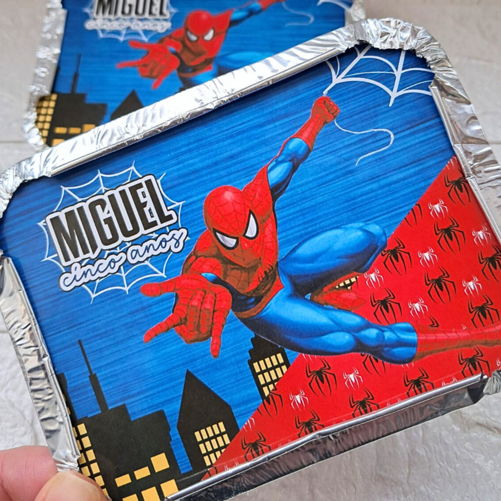 Marmitinha personalizada homem aranha | Festa homem aranha | Lembrancinha homem aranha | Aniversario homem aranha