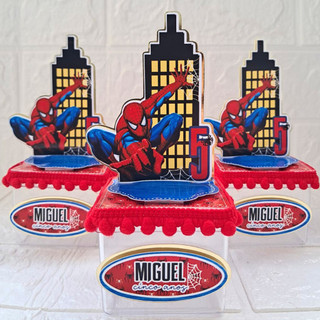 Lembrancinha para festa Homem aranha | Caixa acrílica 6x6 personalizada do homem aranha | festa do homem aranha