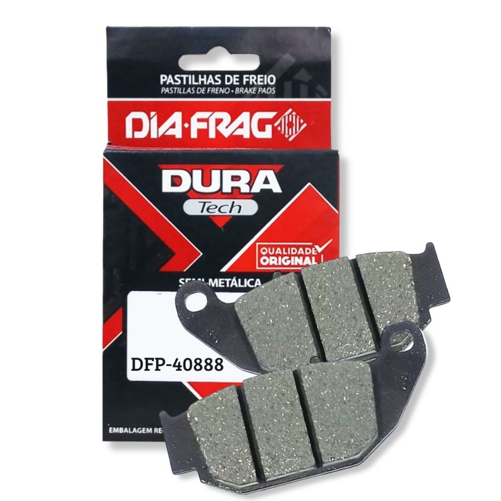 Pastilha de Freio Traseira Cb 250f Twister / Cb 300f Twister / Nxr 160 Bros Diafrag em Oferta na Shopee