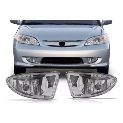 Par Farol De Milha Auxiliar Honda Civic 2004 2005 2006