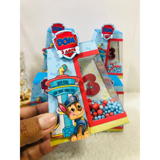 05 Caixas Personalizada com visor Roblox, Caixa Personalizada Pátrulha Canina, Lembrancinha Roblox. Lembrancinha Roblox
