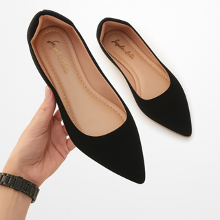 Sapatilha Feminina Bico Fino Basica Confortável Dia a Dia Casual Moderna Jaqueline Costa em Oferta na Shopee