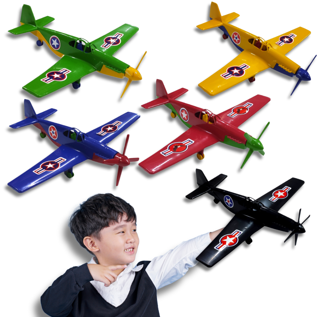 4 Avião de Brinquedo Jato Caça Guerra Infantil Plástico Kit Aeronave