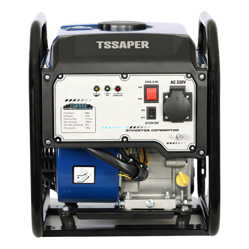 Gerador De Energia A Gasolina Inverter 3,75kva 220v - Tssaper