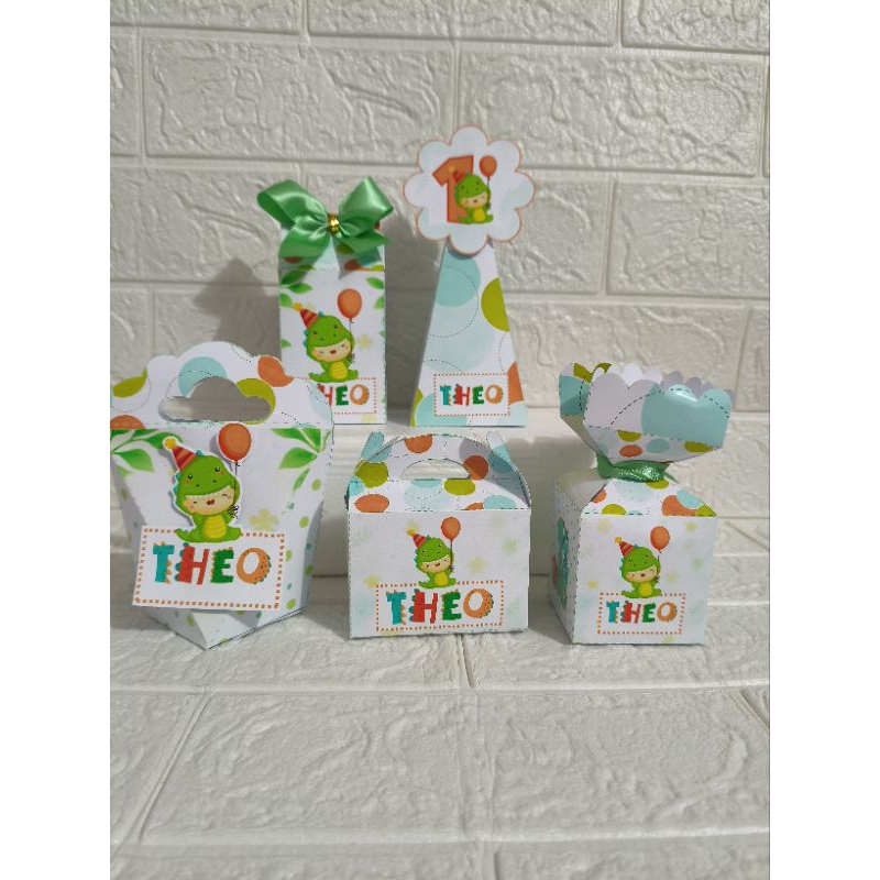Kit 82 personalizados dino baby/ festa personalizada/caixinhas/ aniversário dinossauro/ festa em casa
