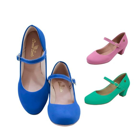 Scapin Bico Redondo Boneca Cores Verão Tamanhos Especiais em Oferta na Shopee