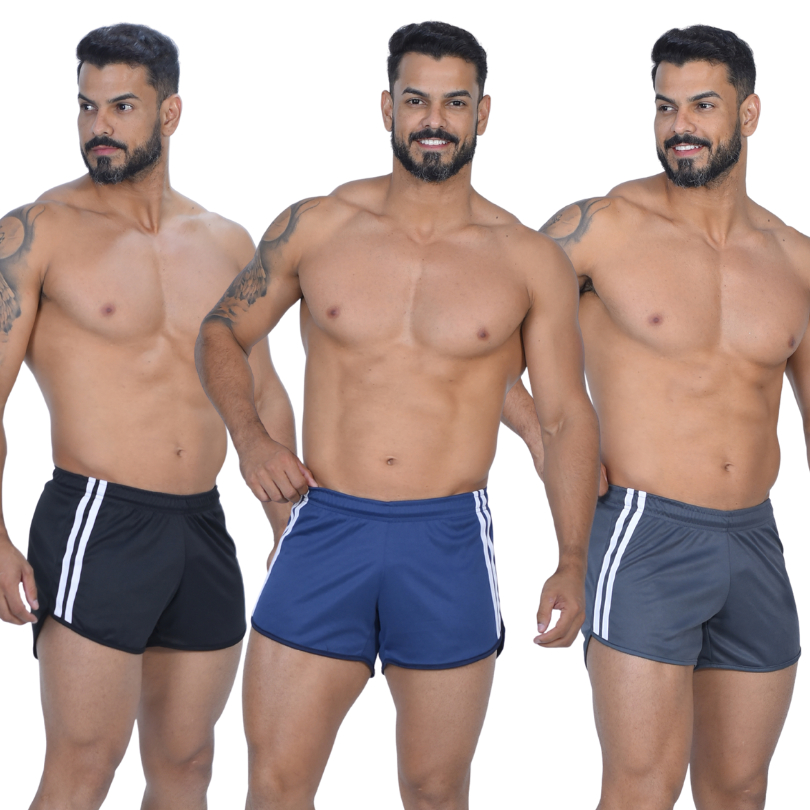 Kit 3 Short Curto Masculino Dry Fitness Bermuda Academia Atividade Física em Oferta na Shopee