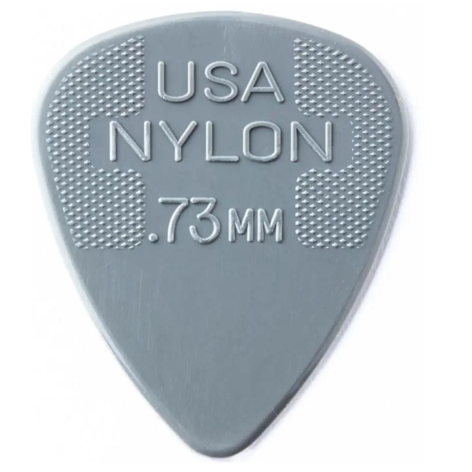 PALHETA DUNLOP NYLON STANDARD 0.73 MM CINZA – KIT COM 3 UNIDADES | MODELO DUN‑44R.73