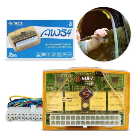 Módulo Subida E Descida De Vidro Elétrico Soft Aw54 4 Portas