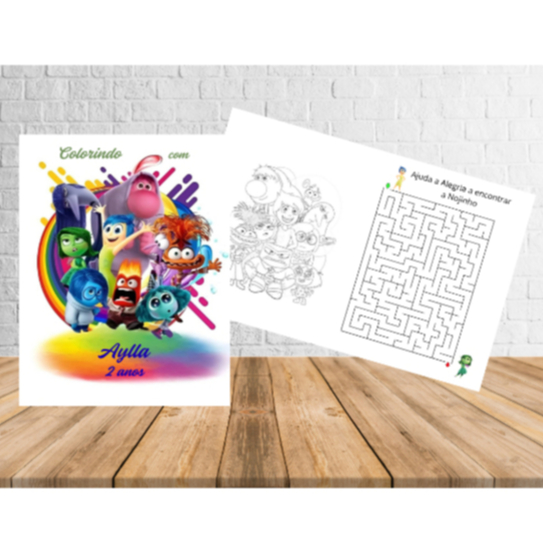 Mini livrinho de colorir com ATIVIDADES  divertidamente 10CMX15CM/lembrancinha personalizada festa infantil-aniversário