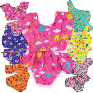 Biquíni Feminino Infantil Menina Maiô Criança Roupas De Praia em Oferta na Shopee