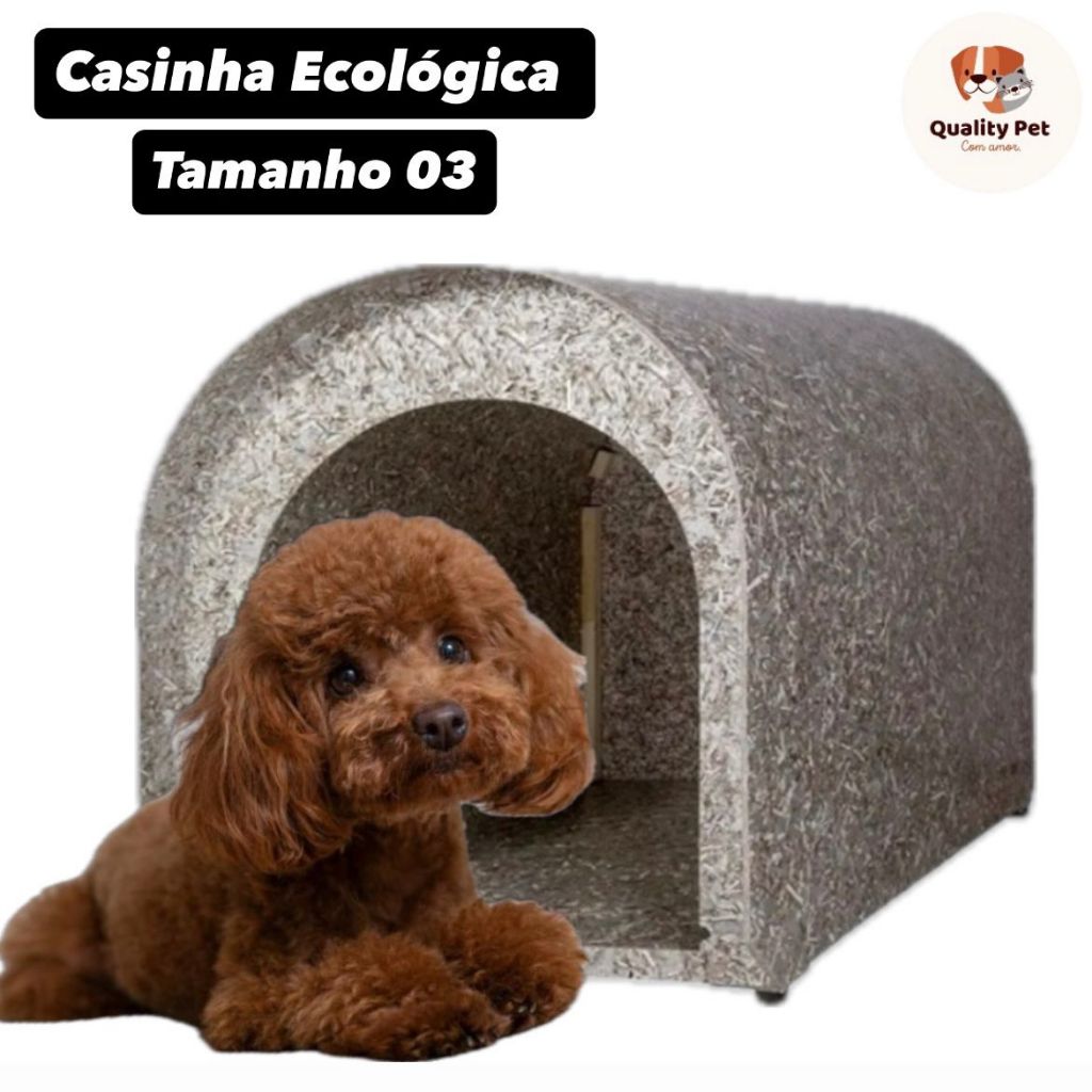 Casinha Ecológica de Madeira Reciclada para Cachorro – Tamanho 3 Número 3