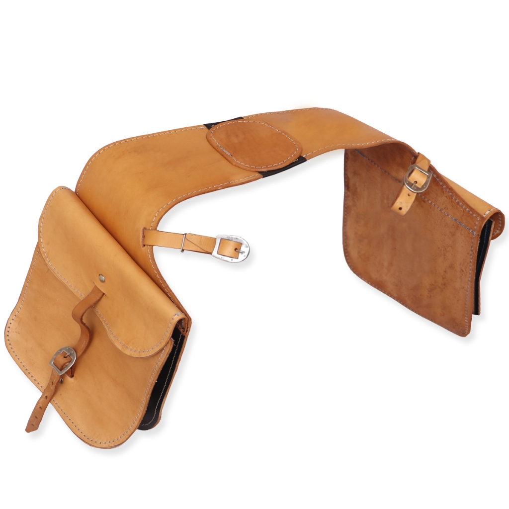 Alforge em couro original resistente para cavalgada