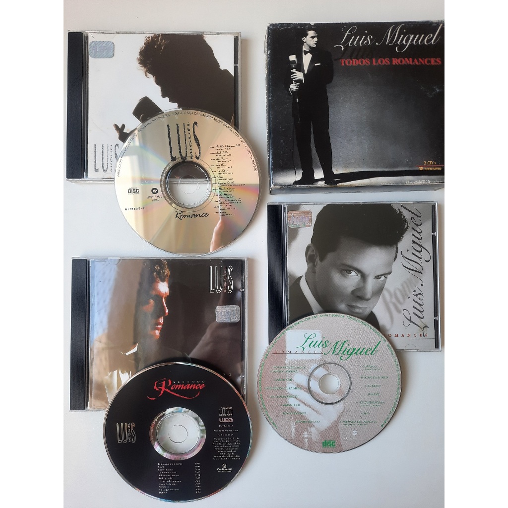 Box 3 CDs Luis Miguel Todos Los Romances 1997 Raro