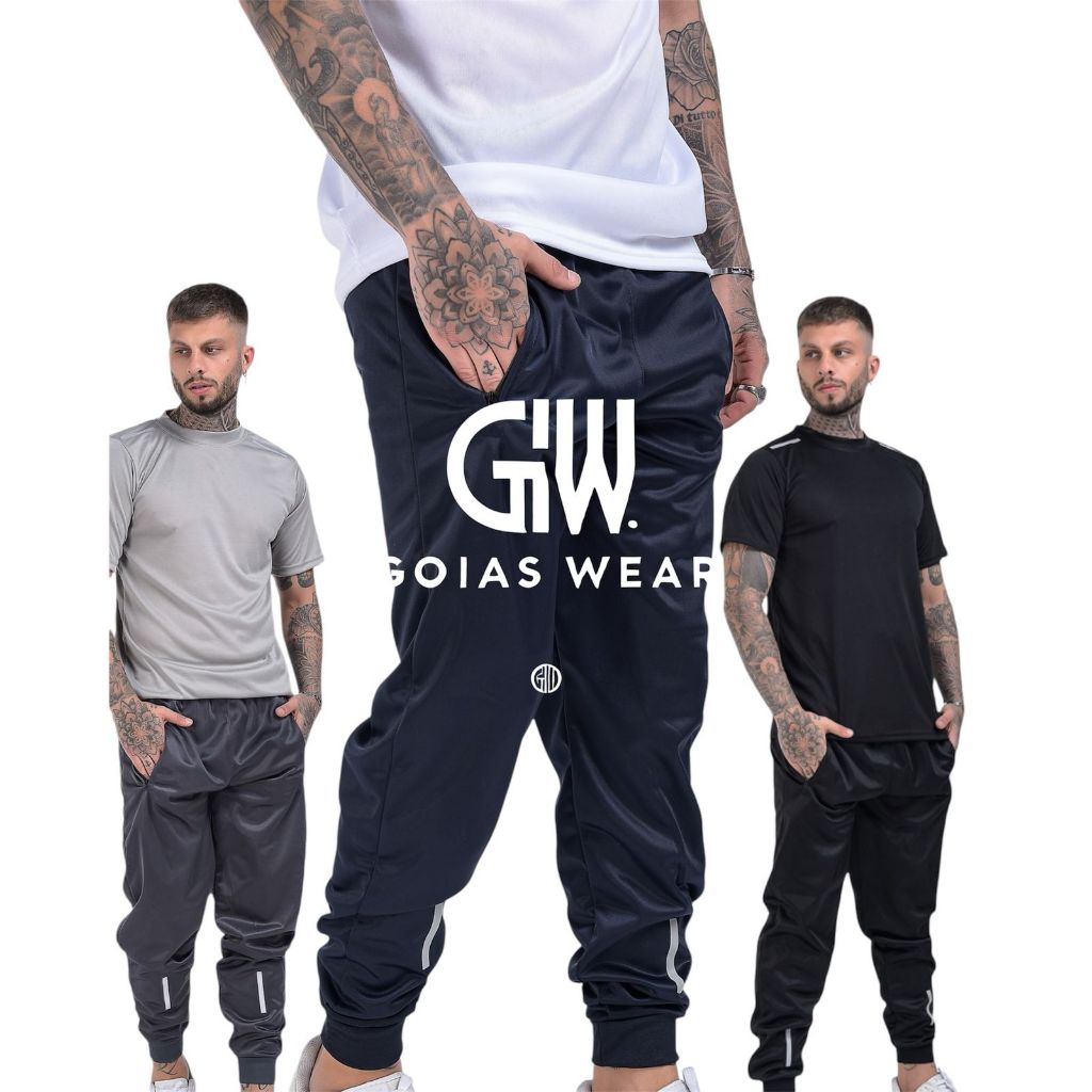 Calça Jogger Esportiva Masculina Premium simbolo refletivo – Tecido Leve e Confortável