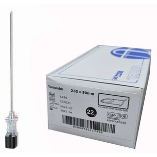 Agulha P/ Raqui Desc. 22g 3. 1/2 90x7 cx c/ 25 unidades - Unisis