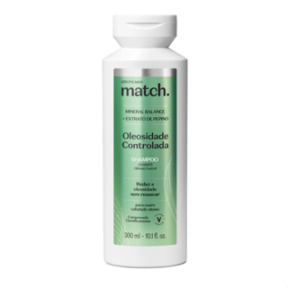 Shampoo Oleosidade Controlada Match O Boticário 300ml em Oferta na Shopee