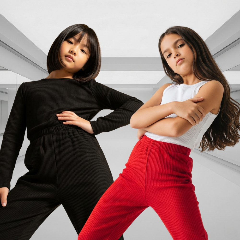 KIT 2 Calças Legging Ribana Infantil Feminina em Oferta na Shopee