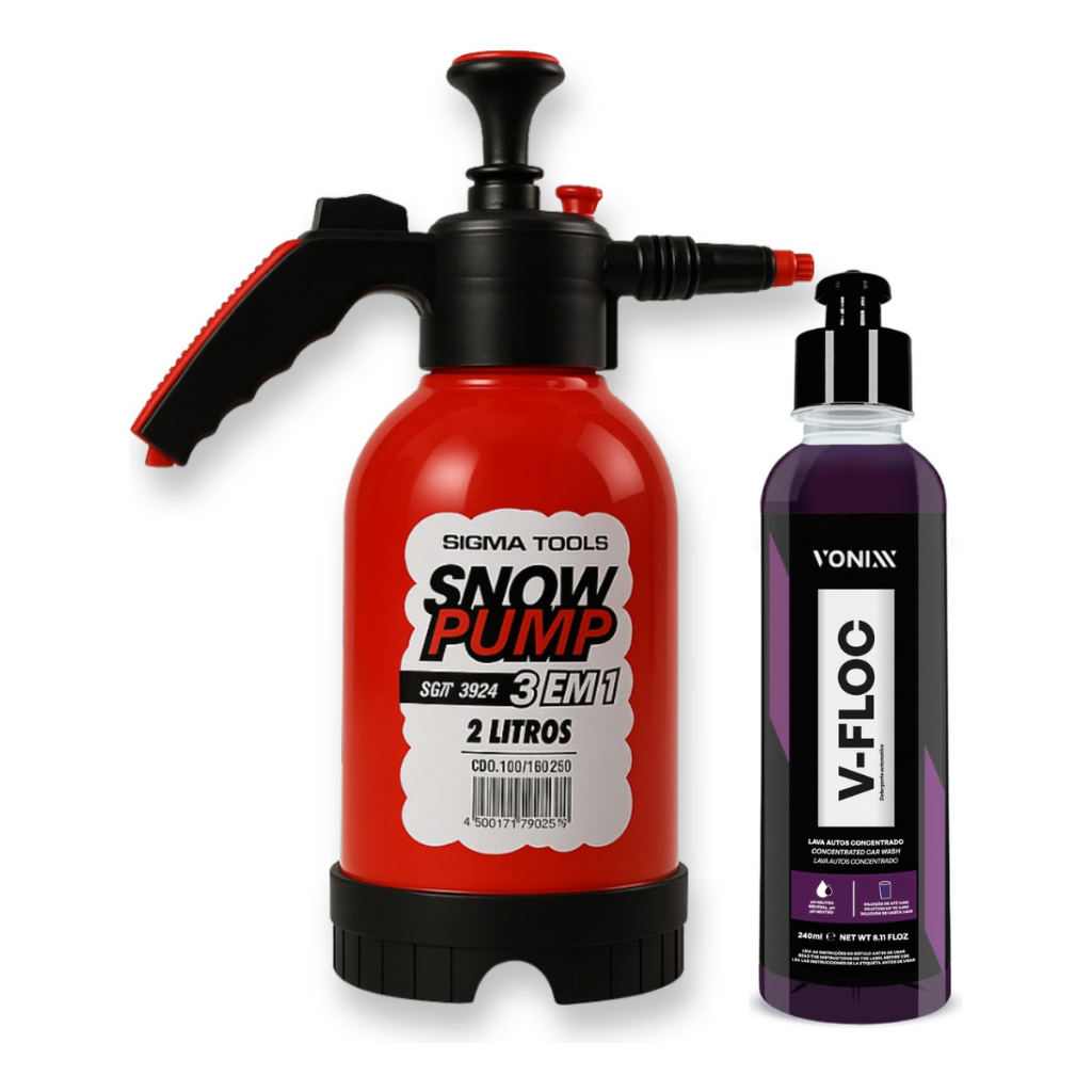 Snow Foam 2 Litros Shampoo Vonixx Kit Limpeza Automotica Profissional V-floc 500 Ml em Oferta na Shopee