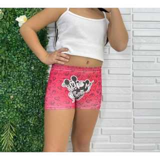 kit 4 Calcinhas Short Feminino Infantil Calçolinha Boxer Menina Sublimado Personagem