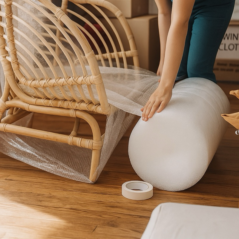 Plástico Bolha Bobina 20cm x 100m | Rolo para Embalagem, Proteção e Envio de Produtos