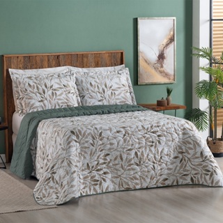 Kit Cobre Leito Queen Percal Colcha 200 Fios Colori Cores Dupla Face em Oferta na Shopee