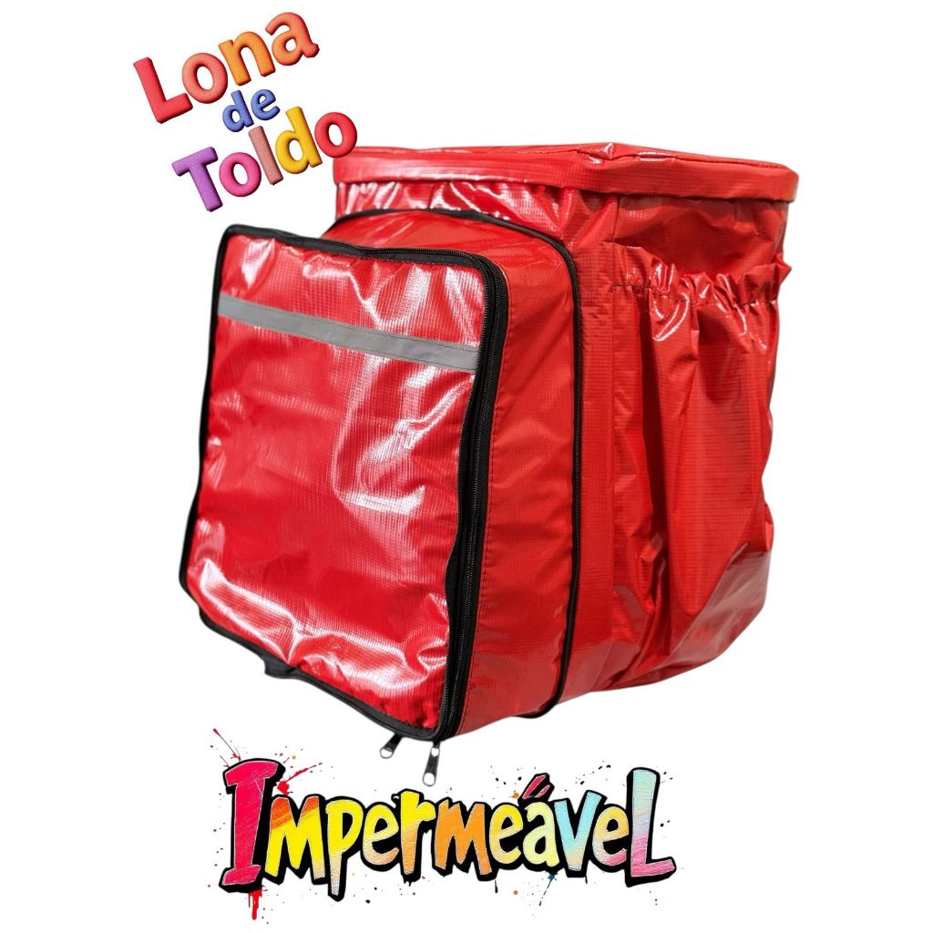 Mochila Bag impermeável Térmica Motoboy Entrega Delivery 80L
