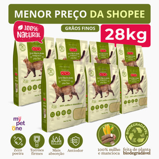 Kit 7 Areia Biodegradável 4 Kg Grãos Finos - Kadi