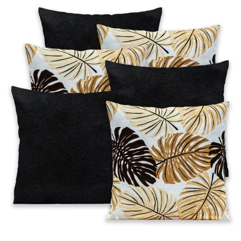 Kit 6 capas de almofada com zíper invisivel otimo acabamento 40x40cm em Oferta na Shopee